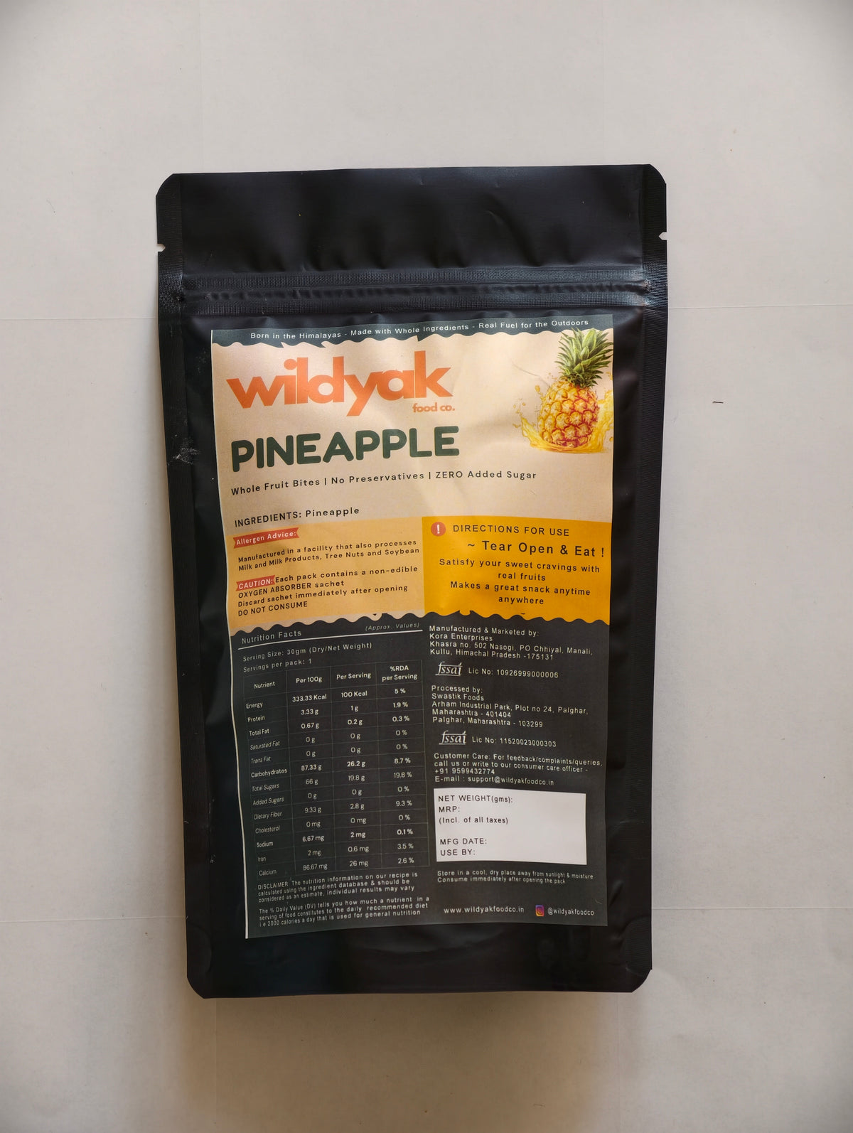 Freeze Dried Pineapple
